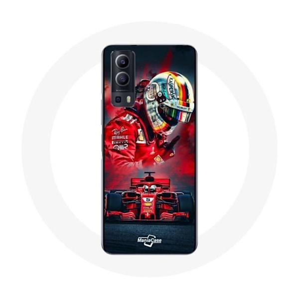 Coque Vivo Y72 Formel 1 Sebastian Vettel F1-Förare Röd