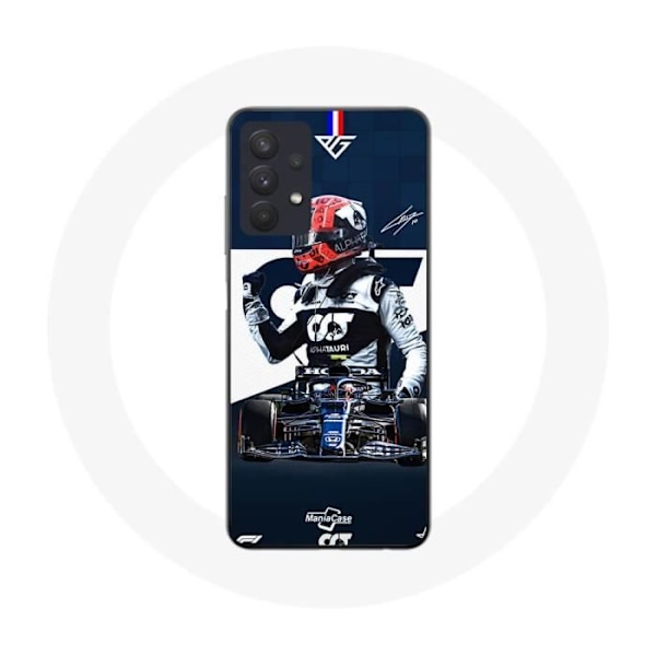 Coque Maniacase för Samsung Galaxy A32 4G Formel 1 Max Verstappen F1-förare Blå