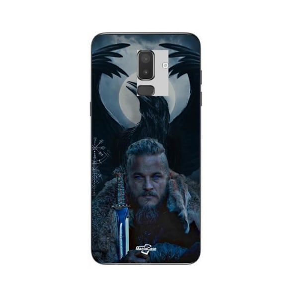 Coque Samsung Galaxy j8 2018 Vikings Ragnar Lothbrok korp Maniacase