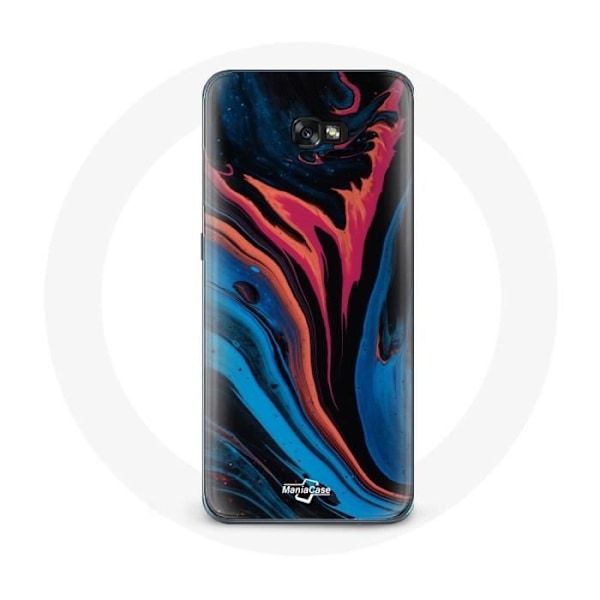 Coque för Samsung Galaxy A5 2017 Abstrakt textur blå svart röd