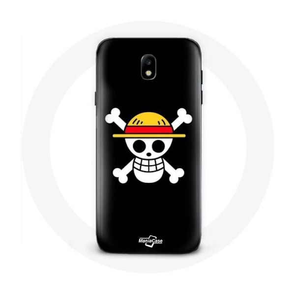Coque Samsung Galaxy J3 2017 One Piece Manga Döskalle Svart Bakgrund