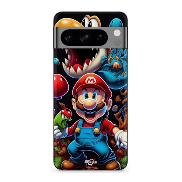 Coque - MANIACASE - Google Pixel 8a Pro - Silikon - Mjuk - Super Mario Bros Svart