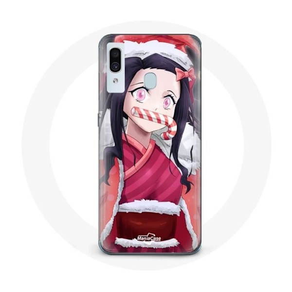 Skyddsskal - Maniacase - Samsung Galaxy A30 - Anime Demon Slayer - Mjuk - Svart