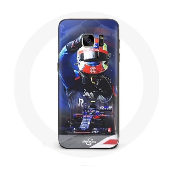 Coque för Samsung Galaxy S6 edge Formel 1 Pierre Gasly F1-förare Röd Blå