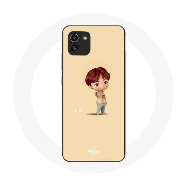 Cover til Samsung Galaxy A03 BTS TinyTAN Animation Suga