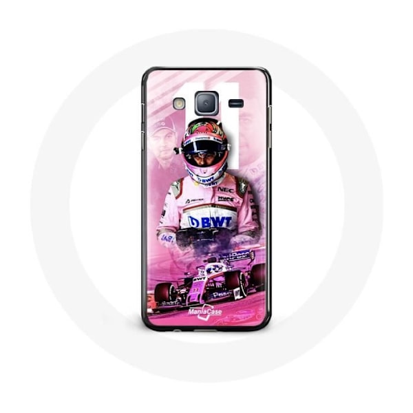 Coque för Samsung Galaxy J5 Formel 1 Sergio Pérez F1-förare Rosa