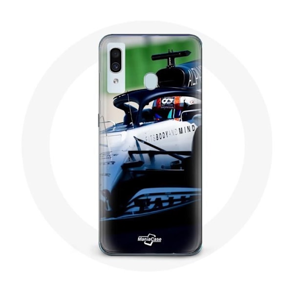 Coque för Samsung Galaxy A40 Formule 1 Pierre Gasly F1-förare Vit