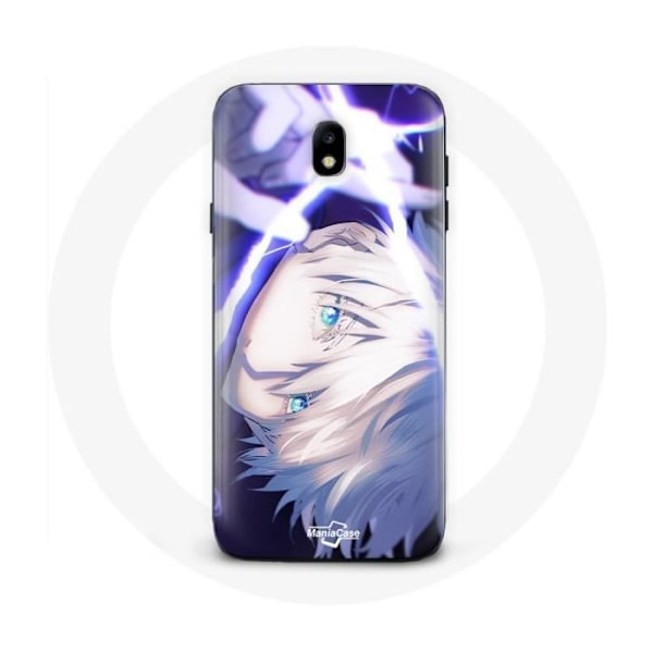 Coque - Maniacase - Samsung Galaxy J7 2017 - Satoru Gojo - Silikon - Mjuk Svart