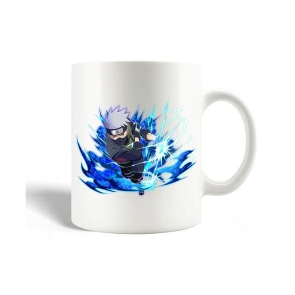 Mugg i keramik - Naruto - Kakashi - 30cl - Diskmaskinssäker - Vit