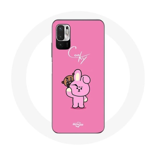 Coque för Xiaomi Redmi Note 10T 5G BTS Bangtan Sonyeondan BT21 Shooky Suga Och Cooky Jungkook