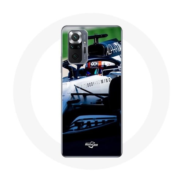Coque för Xiaomi Redmi Note 10 Pro Formel 1 Pierre Gasly F1-förare Vit