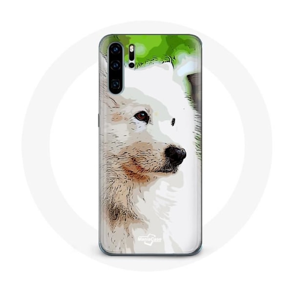 Skyddsfodral för Huawei P30 Pro Vit Samojedhund