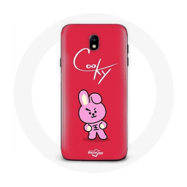 Coque för Samsung Galaxy J3 2017 BTS Bangtan Killar BT21 Cooky Röd Bakgrund