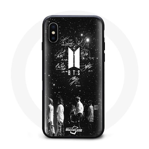 Coque - BTS - Iphone XS Max - Souple - Noir - Signature Médias