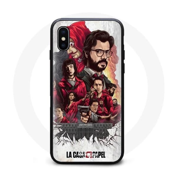 Coque Iphone XS max La casa de papel affisch