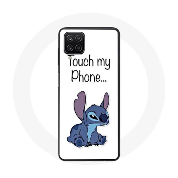 Skyddsfodral - Maniacase - Samsung Galaxy A12 - Lilo och Stitch - Mjuk - Stötskydd Vit
