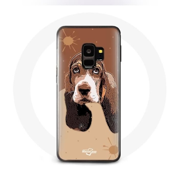 Coque för samsung galaxy S9 plus Basset Hound hund ansikte