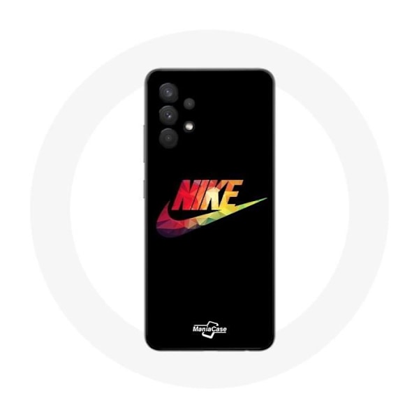Skyddsfodral för Samsung Galaxy A13 5G Nike-logotyp färg svart bakgrund
