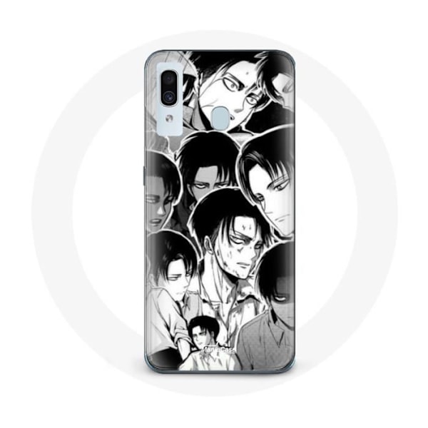 Coque för Samsung Galaxy A20e Attack on Titan Manga Levi Ackerman