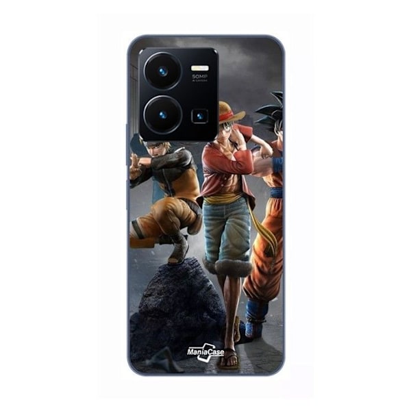 Coque för Vivo Y35 4G Sangoku naruto Luffy One Piece Dragon Ball z 3D Anime manga Maniacase SVART