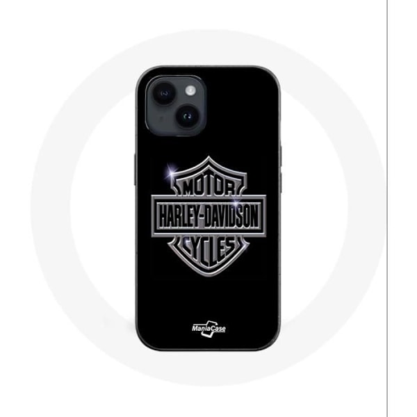 Coque för Iphone 14 Plus - Harley Davidson - Logo - Hård - Svart - Unisex