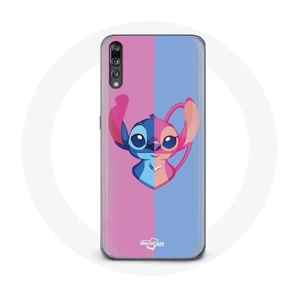 Coque för Huawei P20 Pro Stitch och angel blå rosa