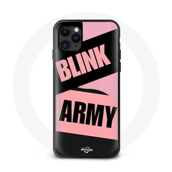 Coque för Iphone 12 Pro Max BTS ARMY och Blackpink Blink Rose Noir