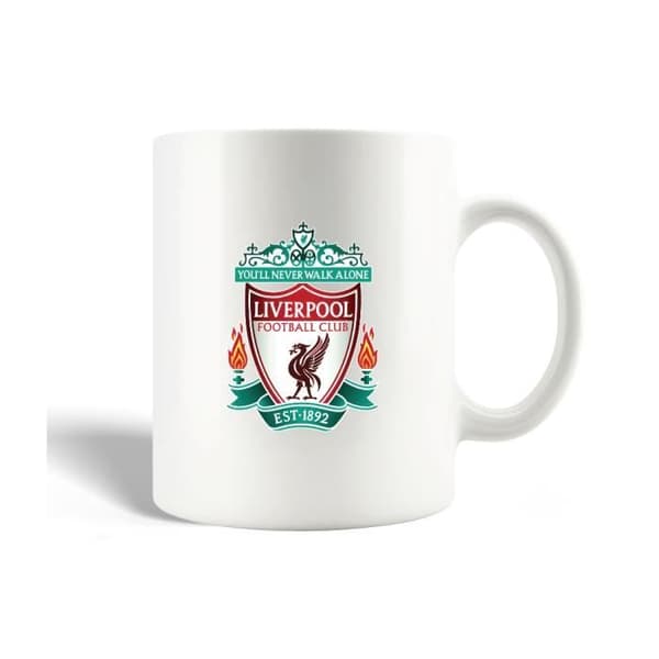 Mugg - Liverpool - Keramik - 30 cl - Diskmaskinvänlig - Vit