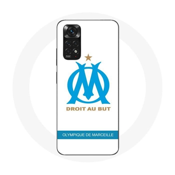 Skydd för Xiaomi Redmi Note 11 4G Olympique de Marseille Logotyp Vit Bakgrund