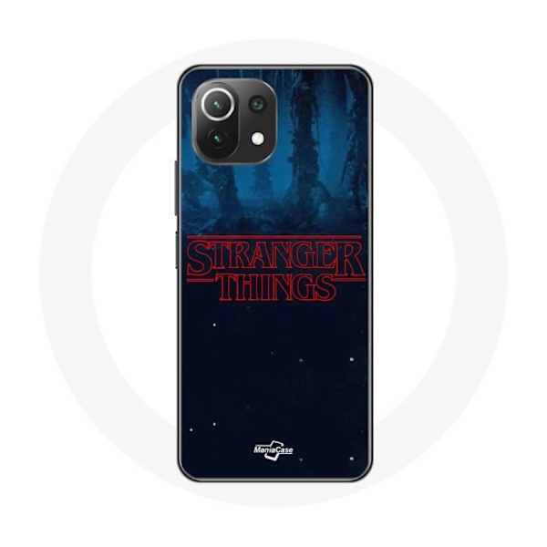 Coque - Xiaomi - Mi 11 Lite - Flexibel - Stranger Things-logotyp - Blå Säsong 2 Blå