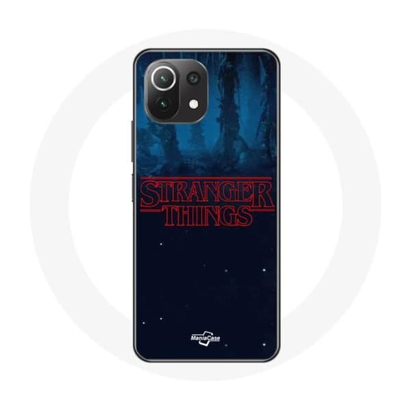 Cover - Xiaomi - Mi 11 Lite - Blød - Stranger Things Logo - Blå Sæson 2 Blå