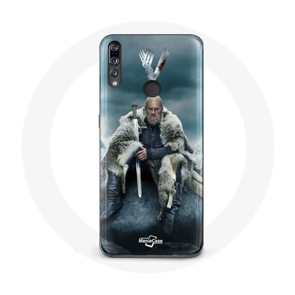 Coque - Vikinger - P30 Lite - Blød - Grå - Ragnar Lothbrok logo V Sværd Grå