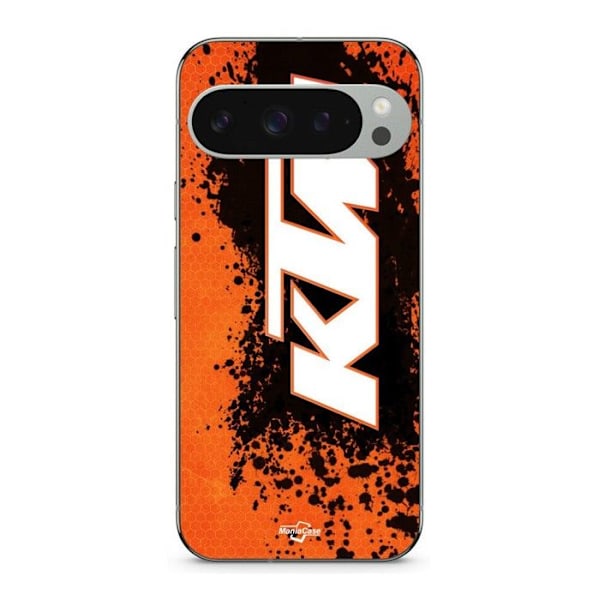 Coque - MANIACASE - Google Pixel 9 Pro - Mjuk - Svart - KTM-logotyp Svart