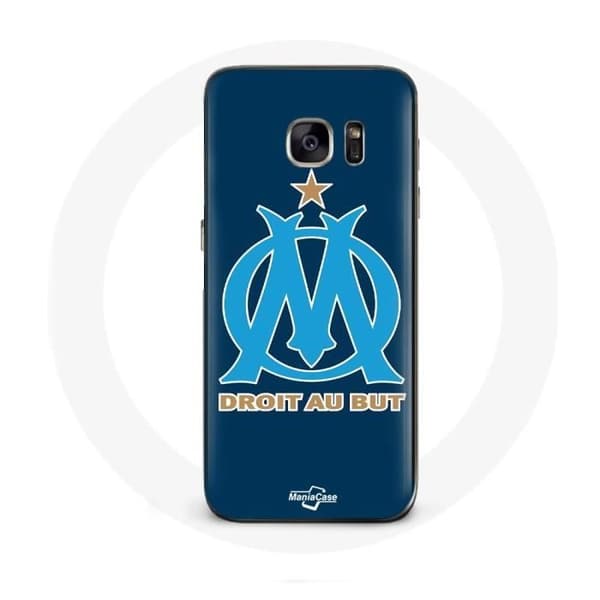Coque - Olympique de Marseille - Galaxy S7 - Blød - Sporty - Blå Blå