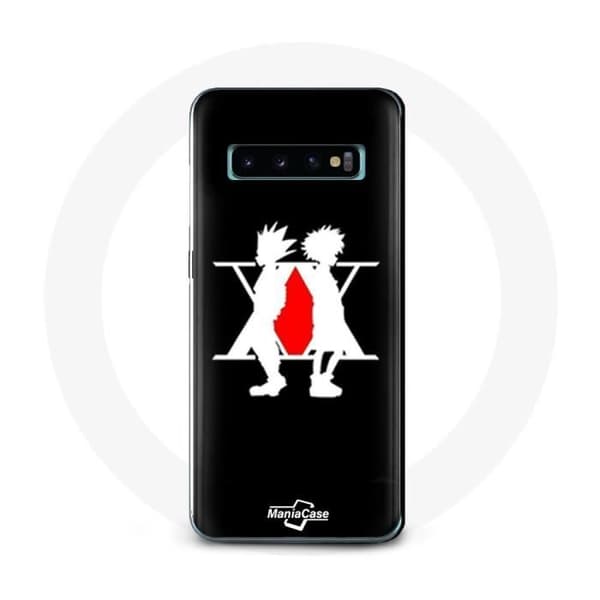 Coque - Hunter x Hunter - Samsung Galaxy S10 Edge - Blød - Sort - Manga Logo Svart