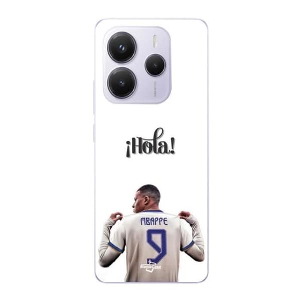 Coque - Maniacase - Xiaomi Redmi Note 14 5G - Kylian Mbappe - Sort - Fleksibel
