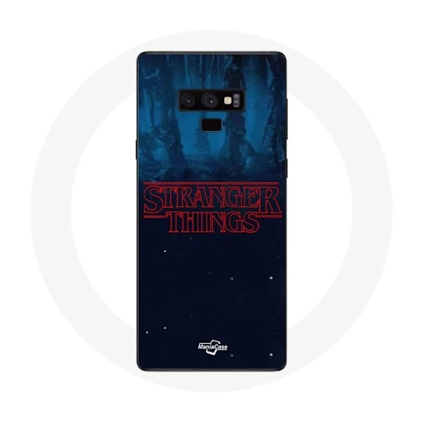 Skydd för Samsung Galaxy Note 9 Stranger Things logotyp Blå bakgrund från säsong 2