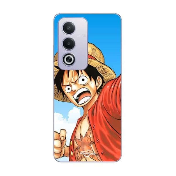 Coque - Maniacase - Oppo A80 - Blød - Sort - Monkey D Luffy