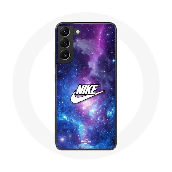 Coque - Maniacase - Samsung Galaxy S22 Plus - Souple - Nike-logotyp i vitt - Färgrymd svart