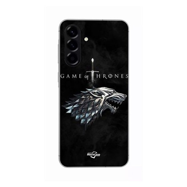 Coque - Maniacase - Samsung Galaxy A56 - Silikon - Svart - Game Of Thrones House Stark Svart