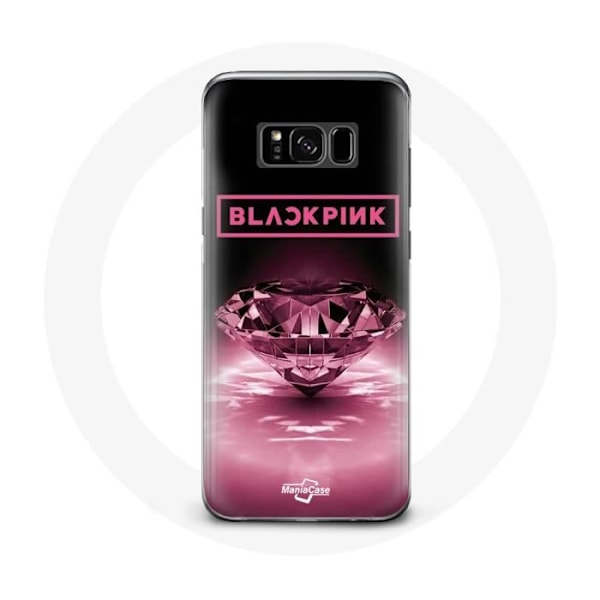 Coque - Maniacase - Samsung Galaxy S8 Plus - Svart - Blackpink-logotyp - Mjuk Svart