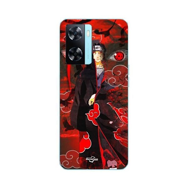 Coque för Oppo A57s 4G Demon Slayer Kimetsu no Yaiba Itachi Uchiha röd Maniacase