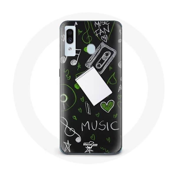 Cover - Samsung - Galaxy A40 - Nøgle til sol - Blød - Sort