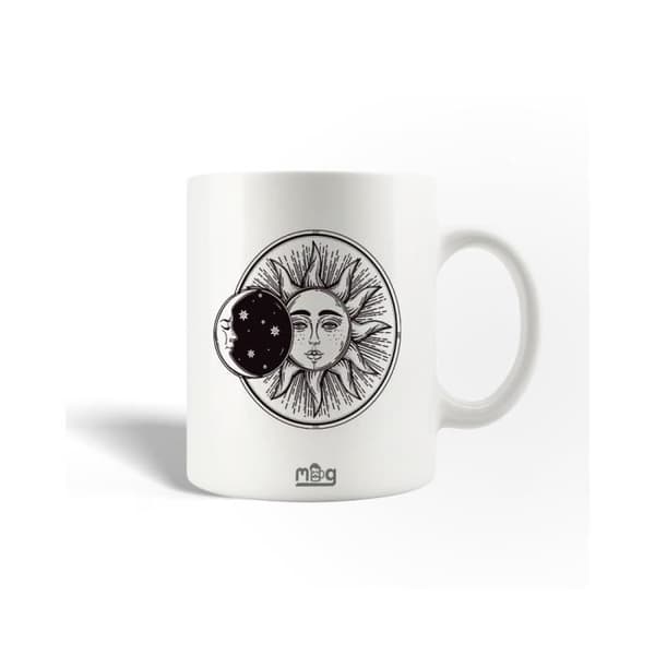 Mugg - Wallified - Sol och måne - Keramik - 30cl - Diskmaskinssäker