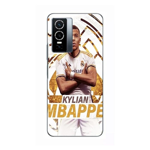 Coque För Vivo Y76 5G Kylian Mbappé Real Madrid bakgrundsfirande Maniacase SVART