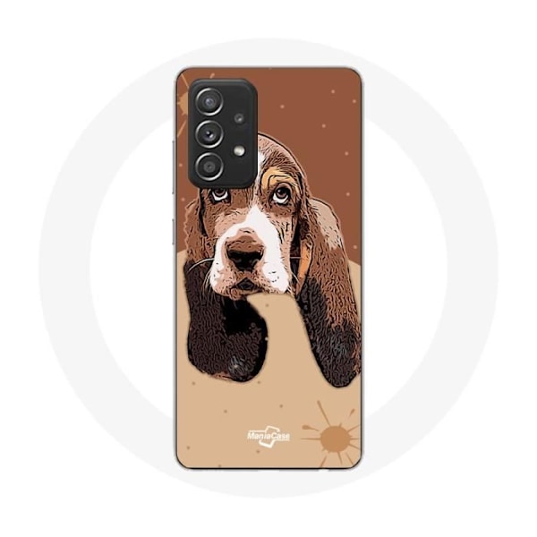 Skal för Samsung Galaxy A52 Basset Hound hundansikte