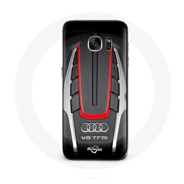 Coque för Samsung Galaxy S6 Audi S8 Röd logotyp