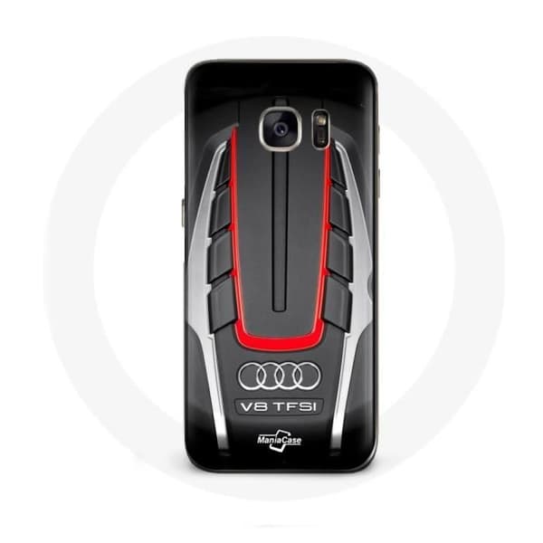 Samsung Galaxy S6 Audi S8 Logo punainen kuori