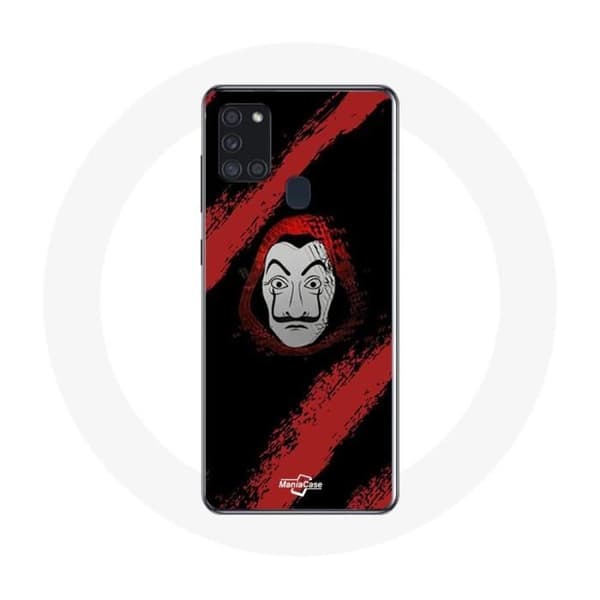 Coque - Rahat - Samsung Galaxy A21S - Pehmeä - Musta - Maske