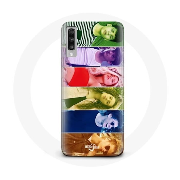 Coque för Samsung Galaxy A50 Fortsätt Dina Drömmar Split Ansikten